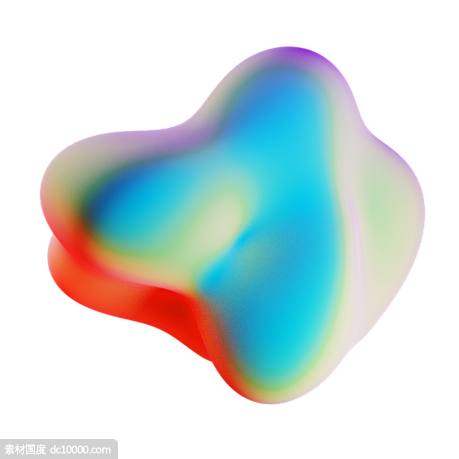 梦幻3D液体元素PNG免扣透明素材