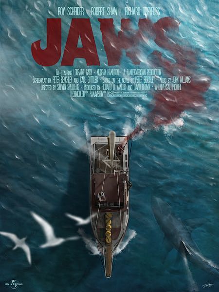 Jaws - movie poster:...