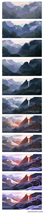 Snow Mountain Tutorial by ~AlexTooth on deviantART ✤ 