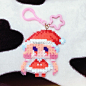 迷之交作业，圣诞双叶杏！！@Nukihiko 来源于一个安利App的妹砸，Christmas ！！给大家点了个图，颜色请自行调整修改！！欢迎交作业～@MM拼豆 @拼豆吧 @拼豆手作俱乐部 @拼拼豆豆 @拼拼豆豆贴吧 #拼拼豆豆#