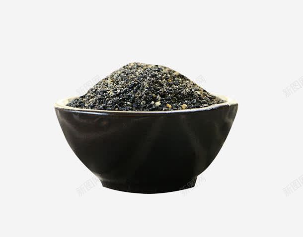 黑色芝麻粉芝麻糊高清素材 免抠 页面网页...