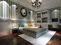 #卧室#  #红蚂蚁装饰# #工作台# #家装效果图# #壁纸# #家居软转#