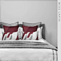MISSLAPIN简约现代/酒店样板房床上用品套件/红灰色多件套-淘宝网