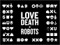 爱死亡和机器人动画向量图标ui