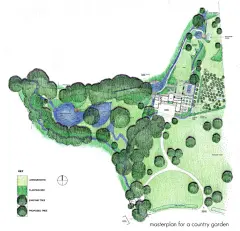 建筑景观规划设计彩色平面图丨商业办公庭院花园滨水河道公园广场绿地居住区景观方案设计