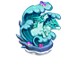 Tidal Equestrian Statue : This Decor is a reference to the Cookie Run: OvenBreak stage, Wrath of the Sea.
