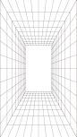 透视空间-线条-方形-png