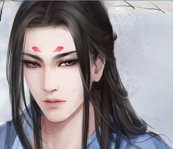 古风男子 古装 美术 原画 男子 古风人...