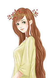九月你好卡通女生手绘秋天森林系人物素材