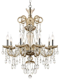 Traditional 28" Wide 8-Light Crystal Chandelier | 55DowningStreet.com: