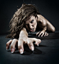 Evil woman stock photo. Image of model, gaze, desire, naked - 7466720