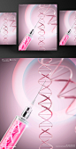 Futuristic Medicine 未来医学科技DNA基因针管概念海报PSD素材 ti219a14407
