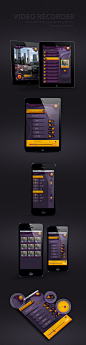 Video Recorder / Eugene Zolotco #guidesign #ipad #iphone #ui #inspiration