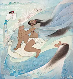 楚辞《九歌》是屈原改编的祭神乐歌，李少文读透诗歌精神，再现了诗歌意境，又融入现代精神，增添无穷的浪漫主义想象力。它似歌剧，似图腾崇拜，似盛大的宴会，我们看到西方多时空运动态的叠加（画面中主角多次出现），也看到从中国古代青铜器、壁画、漆器、画像石等处攫取的灵感表达。
李少文敏锐地抓住了中国楚巫文化原始狂野，诡谲狞厉正与西方现代主义的共同点，一拍即合，产生神妙的化学反应。图片顺序为楚国古神：云中君、湘君、大司命、少司命、东君、河伯、山鬼。最后是纪念战士英灵与歌舞节目：国殇、礼魂。