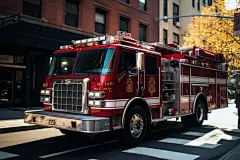 消防器材消防车交通工具摄影图