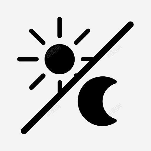 白天和黑夜白天和夜晚周期图标 免费下载 页面网页 平面电商 创意素材