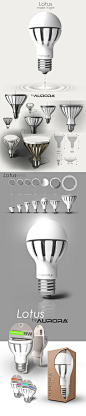 LED LIGHT BULB by IOTA design, via Behance.