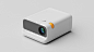 3D appliances beam projector industrial design  minimal product product design  Projector Retro Travel