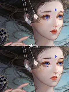 一个仙到骨子里的动漫插画仿妆 : 插画仙女的眼妆妆容太好看了！ 这个神仙小姐姐的五官都长在我的审美点上～ 一起get这个精致好看的神仙眼妆叭 ☁️眉毛：偏细的一字眉，眉头和眉尾差不多等高，眉尾偏细，让整个眼妆更温柔，先修眉再勾勒眉