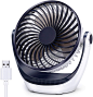 Amazon.com: Aluan Desk Fan Small Table Fan with Strong Airflow Quiet Operation Portable Fan Speed Adjustable Head 360°Rotatable Mini Personal Fan for Home Office Bedroom Table and Desktop 5.1 Inch: Home & Kitchen