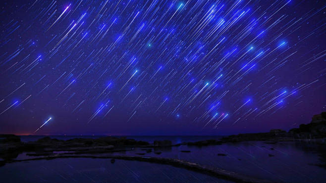 星空星轨繁星点点流光溢彩星空夜景黄昏夜景2016年8周壁纸精选桌面