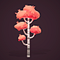 Cartoon Birch Tree : Cartoon Birch Tree | Digital 3D Speed Art