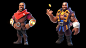 Gold Ambush, Elijah Akouri : Character renders I did for Kevin Hart's mobile game Gold Ambush.  
My task was to take existing models; pose, texture, lookdev, light and comp for promotional use. 

Character designs by the talented Max Grecke!
Original mode