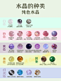  一张图认识所有水晶宝石种类 - 小红书
