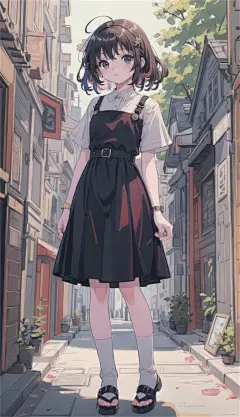 数字艺术漫画风女孩插画-众图网