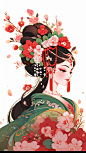 An_illustration_of_a_Chinese_Peking_Opera_woman_with_flower_d75aa1b2-c22f-445c-bd7d-8204fc7c1adb