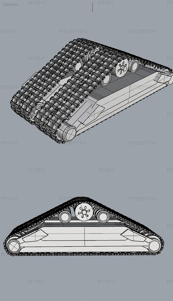 履带素材犀牛模型
