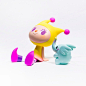 【Bang】现货 UNBOX Greenie & Elfie TOYSOUL 珍珠白 精灵与小象-淘宝网