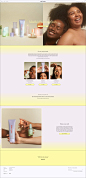 SELFMADE Landing Page Example: We are a personal care brand built for all who are learning to embrace their inherent self-worth. The time is now to flip conventional standards about who and what is beautiful.