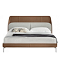 Coupé Poltrona Frau Bed Coupé designed by GamFratesi for Poltrona Frau is a bed by clean and distinct aerodynamic lines. Coupé, as its name suggests, pays homage to the classic padded elegance of the great sports cars. Bed frame and headboard are upholste