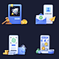 Blockchain 3D Icon Set by Tran Mau Tri Tam ✪ for UI8 on Dribbble