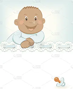 非洲男婴降生通告快乐