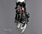 little_black_cuff_with_spikes_and_red_glass_crysta_by_vilindery-d7ku7ol