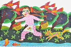 赶集归来 创意素材