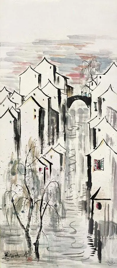 吴冠中：100幅代表作欣赏-花瓣网