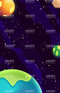 宇宙插画  - 源文件下载【酷图网】太阳系,宇宙,太阳,星空,星系,探索宇宙,星球,太空,火星