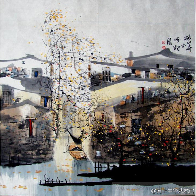 刘懋善《江南水乡-作品微展》 刘懋善，1942年生，江苏苏州人，1962年