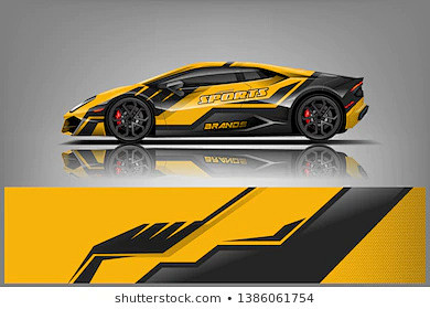 Racing car wrap desi...