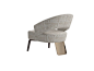 Fabric armchair with armrests JOHN by Reiggi