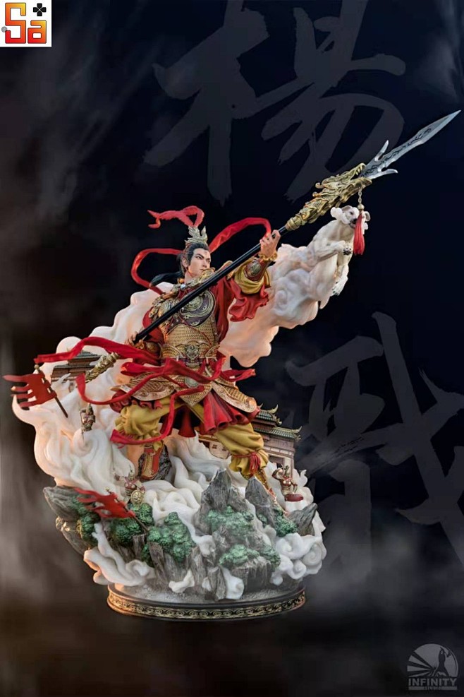 【补款】撒加模玩 开天 神将杨戬 雕像-淘宝网