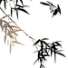 竹子png 植物装饰 古风水墨竹子鸟PNG 中国风