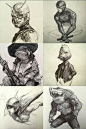 美国插画师  Dave Rapoza  速写本上的动漫同人