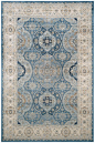 Safavieh - Safavieh Perisan Garden Vintage Pgv611f Light Blue - Ivory Area Rug #155633