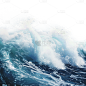 特效通用蓝色水面浪花元素素材