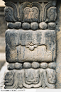 中华石雕柱纹-古老的植物花纹