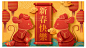 迎新春2020年鼠年春节横幅Banner网站电商活动广告矢量VI设计素材-淘宝网